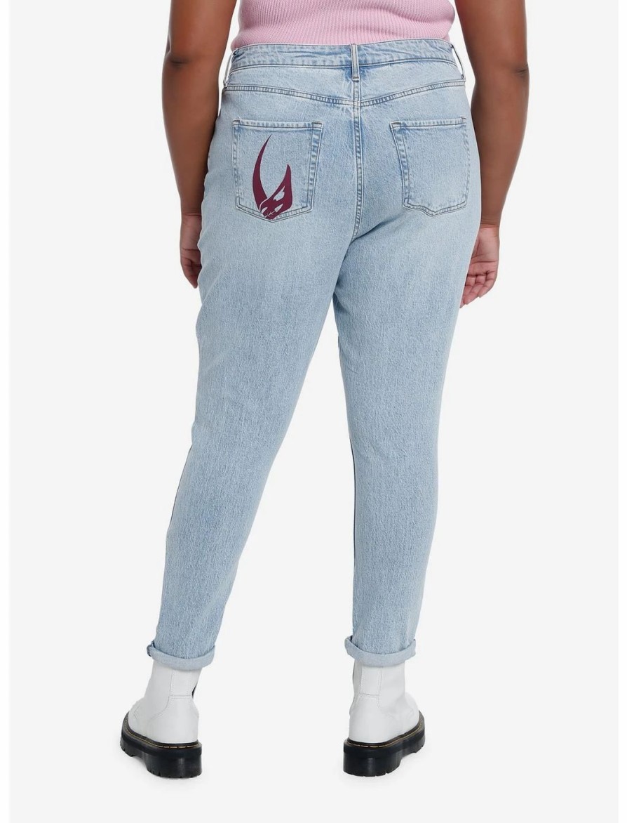 * Bottoms | Hunivers Her Universe Star Wars The Mandalorian Faces Mom Jeans Plus Size