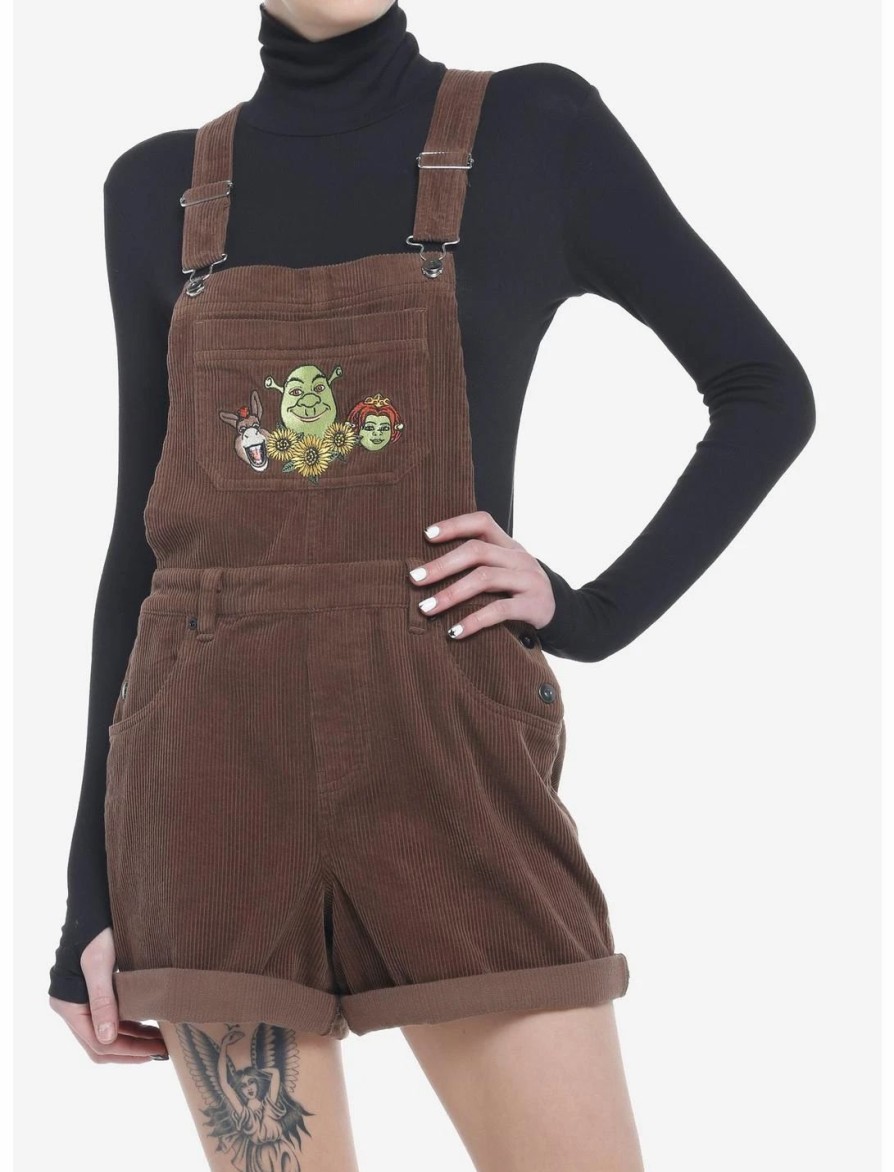 * Bottoms | Hunivers Shrek Embroidered Corduroy Shortalls