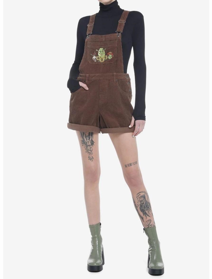 * Bottoms | Hunivers Shrek Embroidered Corduroy Shortalls