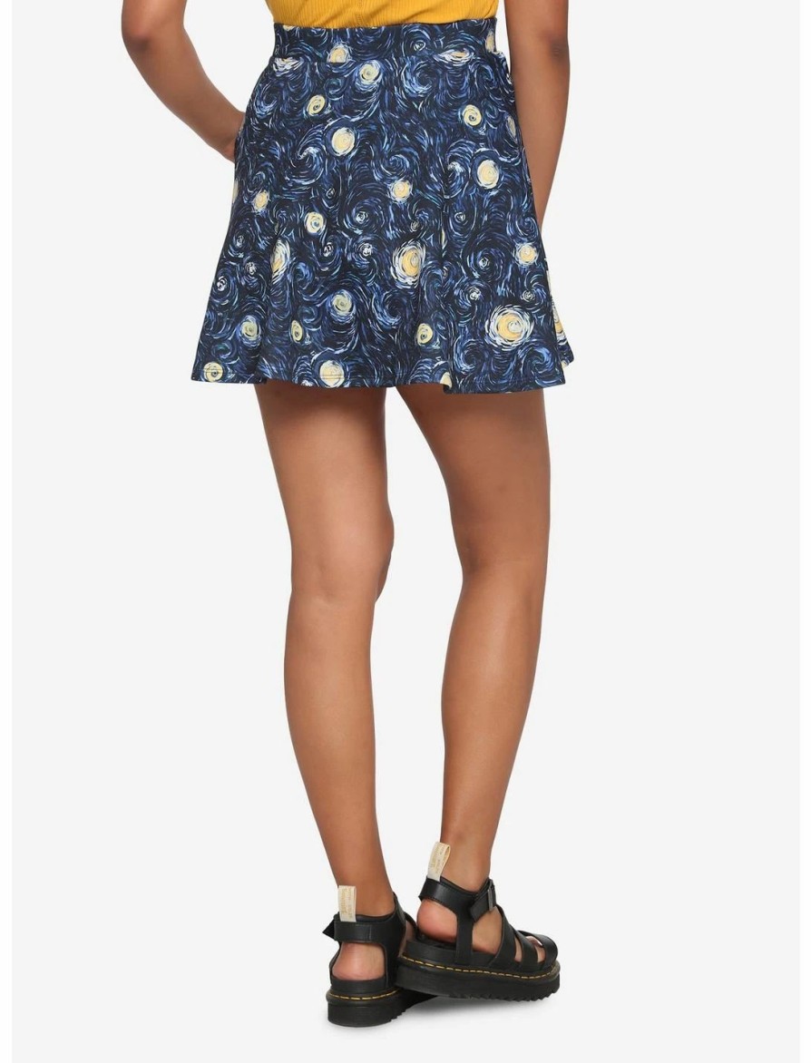 * Bottoms | Hunivers Starry Night O-Ring Zipper Skirt