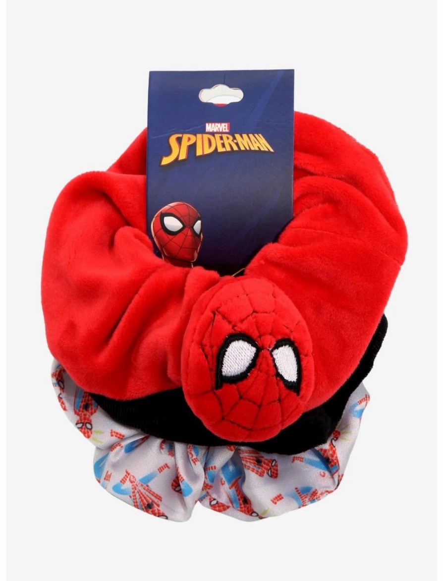 * Jewelry | Bioworld Marvel Spider-Man Character Scrunchie Set