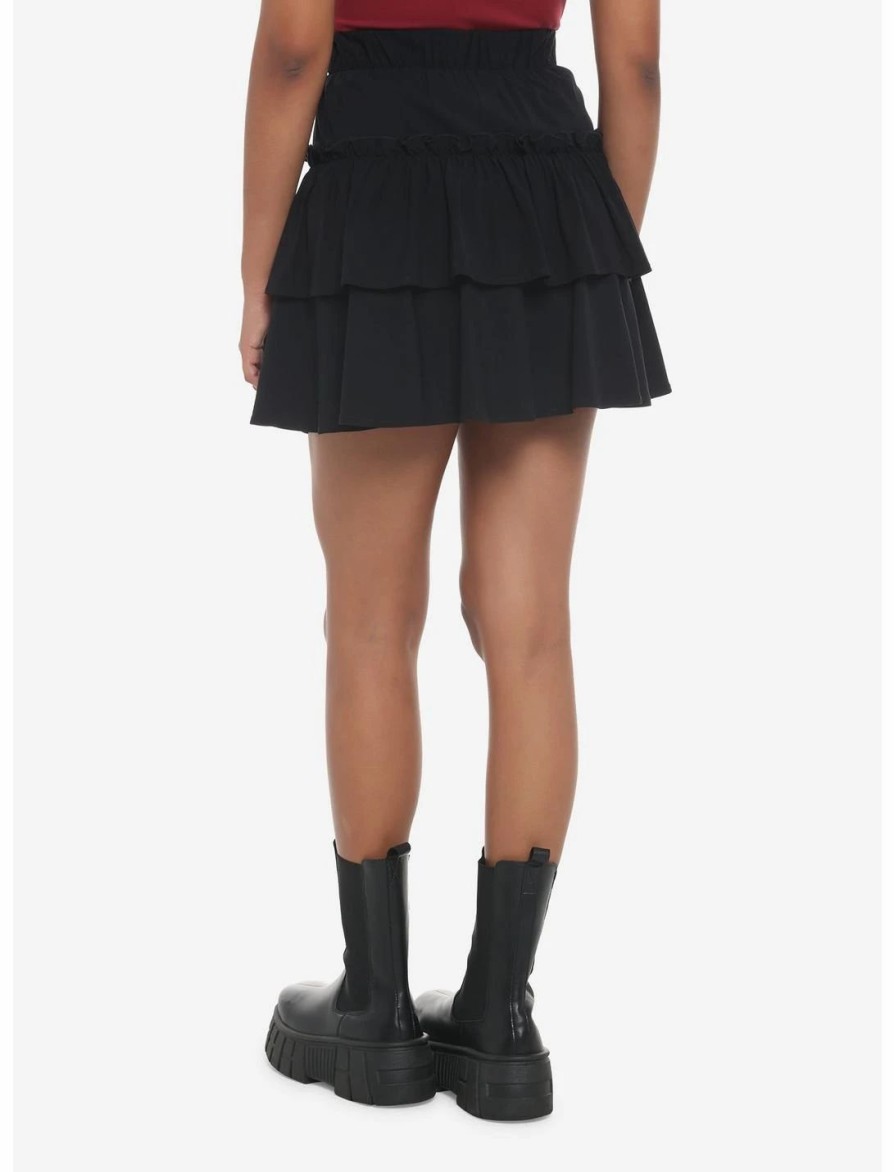 * Dresses | Null Black Ruffles Tiered Mini Skirt