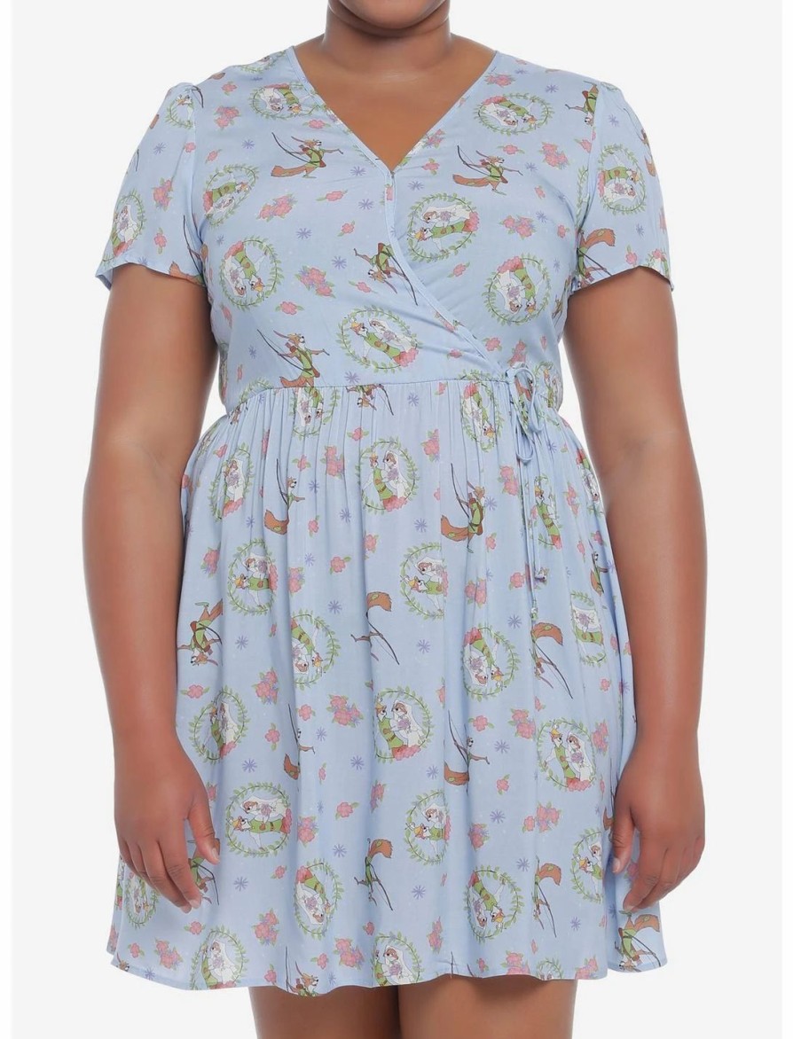 * Dresses | Hunivers Disney Robin Hood Faux Wrap Dress Plus Size