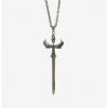 * Jewelry | Love And Madness Dc Comics Wonder Woman Hematite Sword Of Athena Necklace