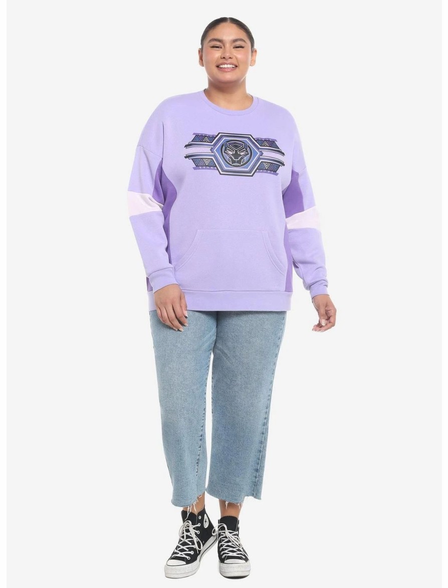 * Hoodies And Sweatshirts | Hunivers Her Universe Marvel Black Panther: Wakanda Forever Color-Block Sweatshirt Plus Size