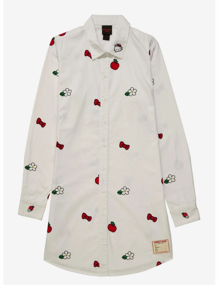 * Dresses | Hunivers Sanrio Hello Kitty Icons Allover Print Button-Down Shirt Dress