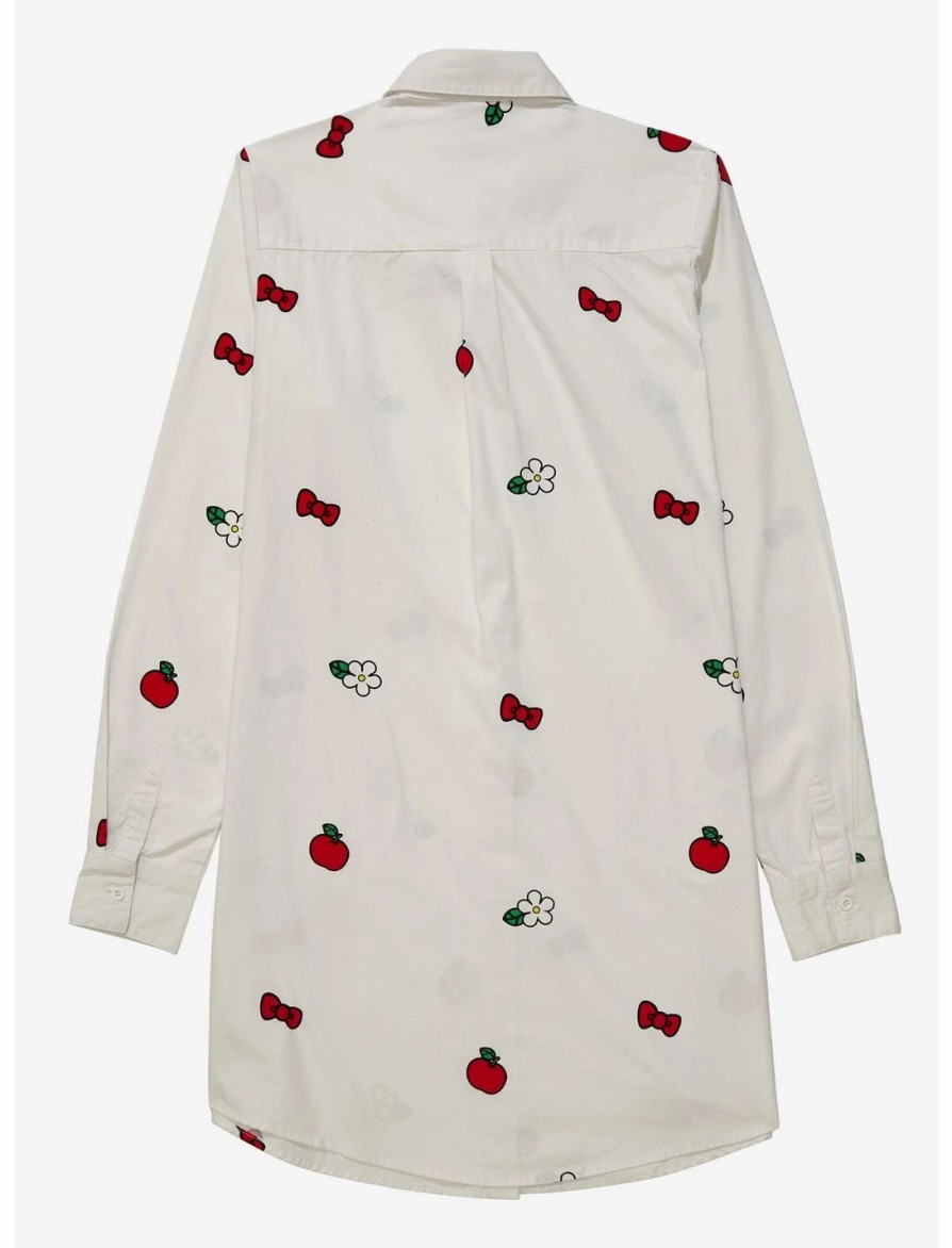 * Dresses | Hunivers Sanrio Hello Kitty Icons Allover Print Button-Down Shirt Dress