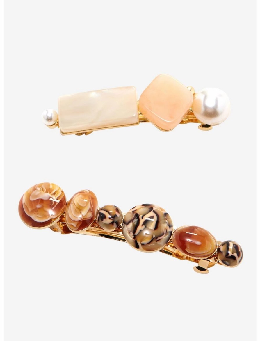 * Jewelry | Null Pearl & Stone Hair Clip Set