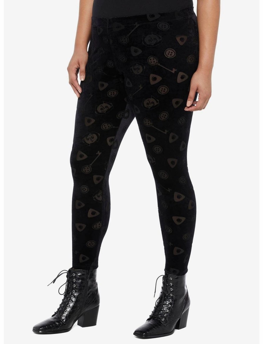 * Bottoms | Hunivers Coraline Velvet Mesh Icon Leggings Plus Size