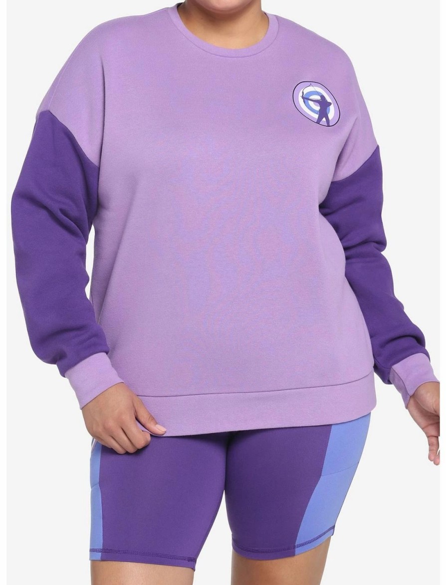 * Hoodies And Sweatshirts | Hunivers Her Universe Marvel Hawkeye Kate Bishop Sweatshirt Plus Size