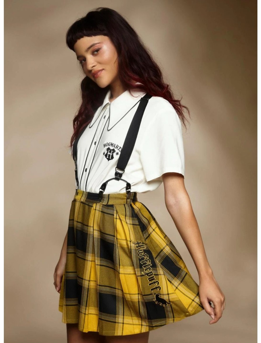 * Bottoms | Hunivers Harry Potter Hufflepuff Pleated Suspender Skirt