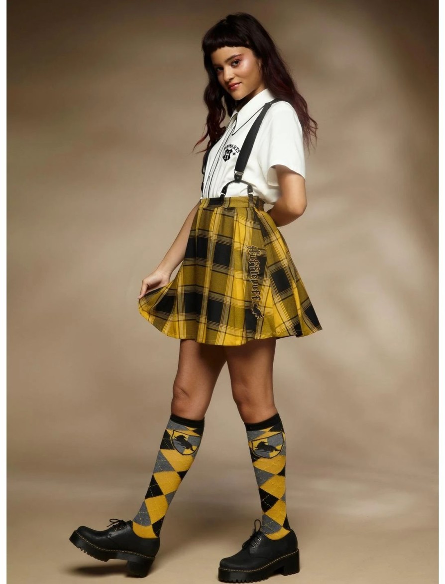 * Bottoms | Hunivers Harry Potter Hufflepuff Pleated Suspender Skirt