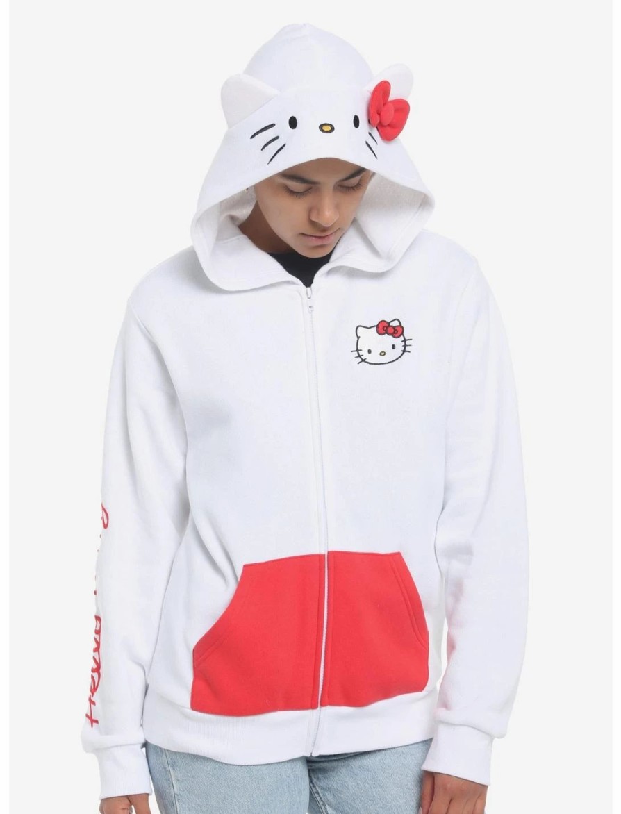 * Hoodies And Sweatshirts | Hunivers Hello Kitty 3D Ears Hoodie