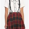 * Bottoms | Hunivers Harry Potter Gryffindor Pleated Suspender Skirt