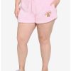 * Bottoms | Hunivers Care Bears Tenderheart Bear Fuzzy Lounge Shorts Plus Size