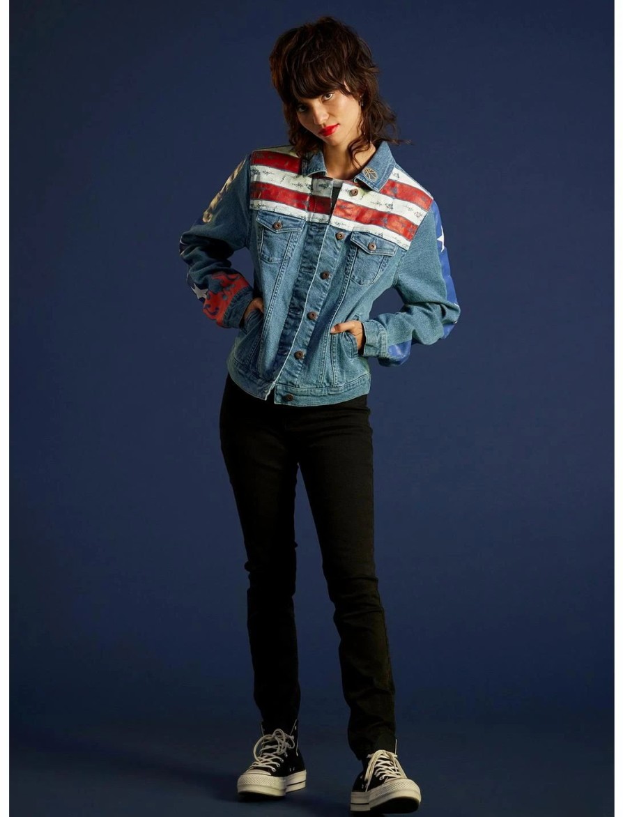 * Outerwear | Hunivers Her Universe Marvel Doctor Strange In The Multiverse Of Madness America Chavez Denim Jacket