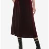 * Bottoms | Hunivers Burgundy Velvet Maxi Skirt