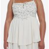 * Dresses | Null Cottagecore Ivory Strappy Tiered Dress Plus Size