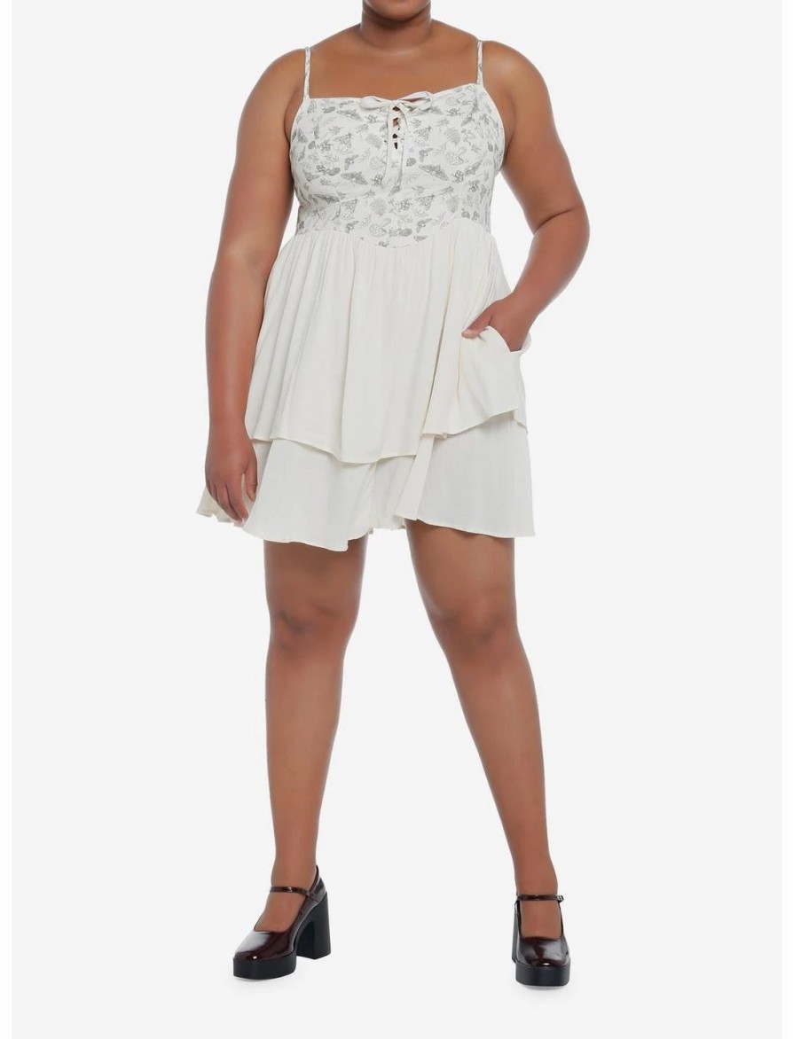 * Dresses | Null Cottagecore Ivory Strappy Tiered Dress Plus Size