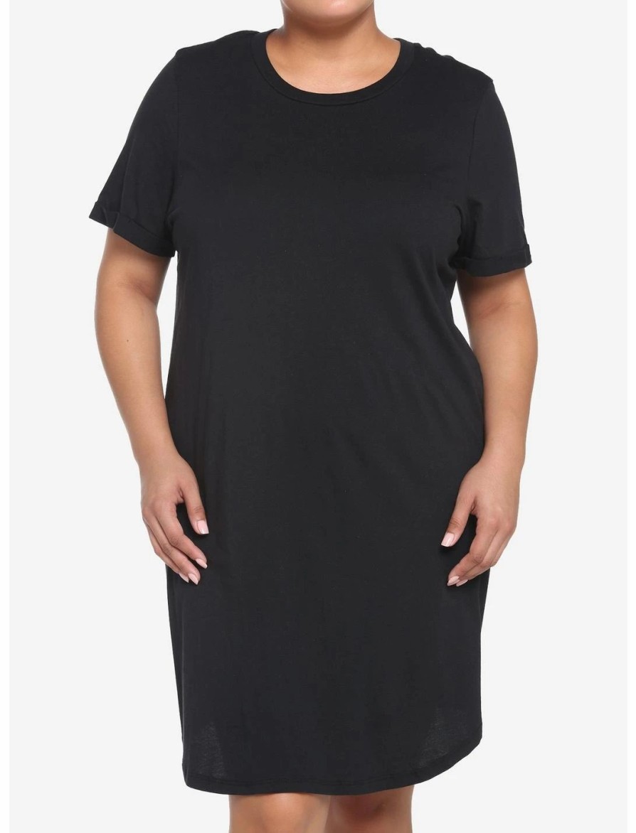 * Dresses | Hunivers Black T-Shirt Dress Plus Size