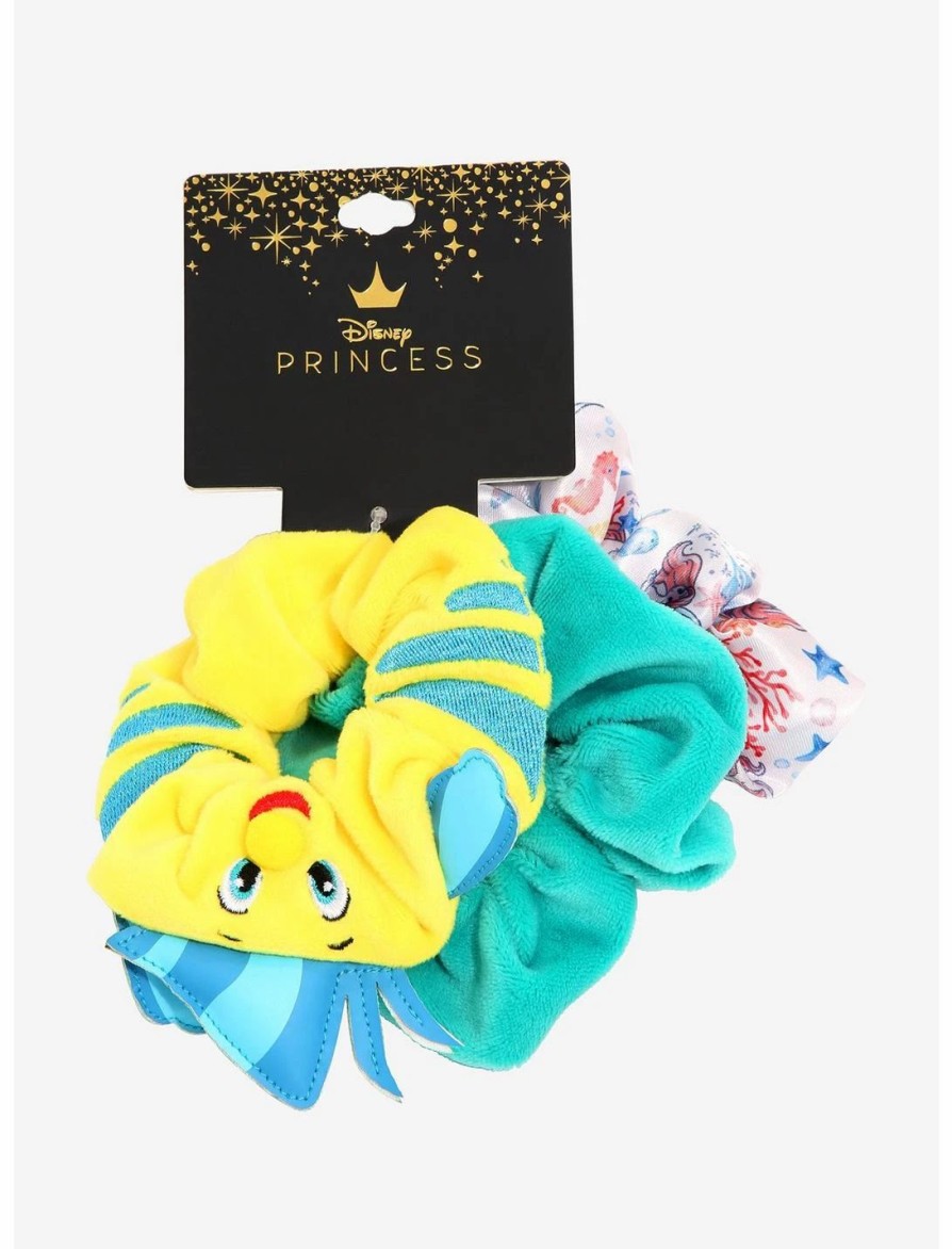 * Jewelry | Hunivers Disney The Little Mermaid Flounder Figural Scrunchie Set