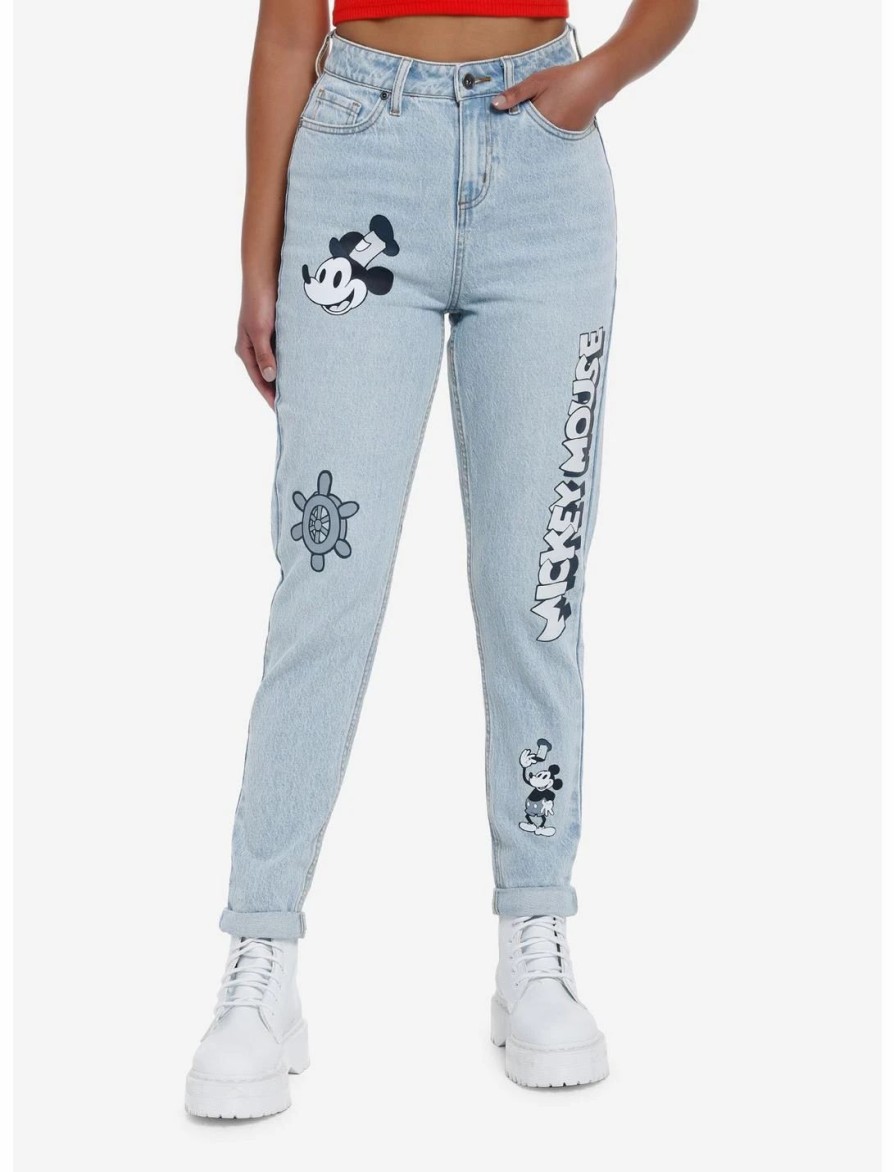 * Bottoms | Hunivers Disney Mickey Mouse Steamboat Willie Mom Jeans