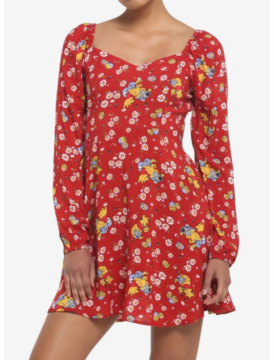 * Dresses | Hunivers Disney Winnie The Pooh Floral Long-Sleeve Dress