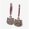 * Jewelry | Hunivers Hello Kitty Bling Hoop Drop Earrings