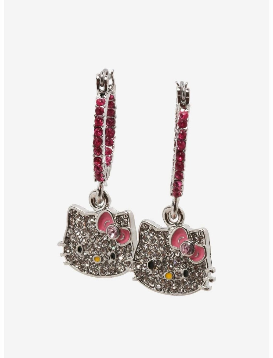 * Jewelry | Hunivers Hello Kitty Bling Hoop Drop Earrings