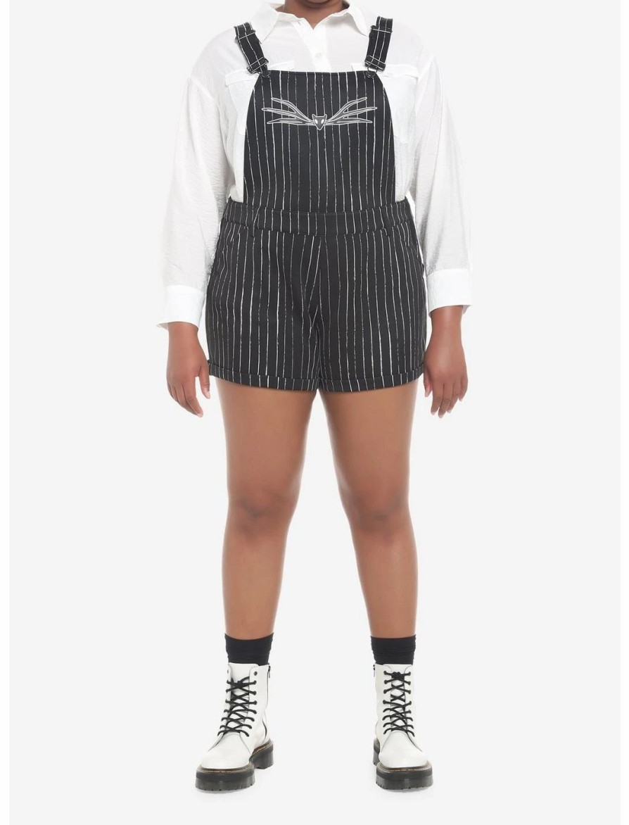 * Bottoms | Hunivers The Nightmare Before Christmas Jack Pinstripe Shortalls Plus Size