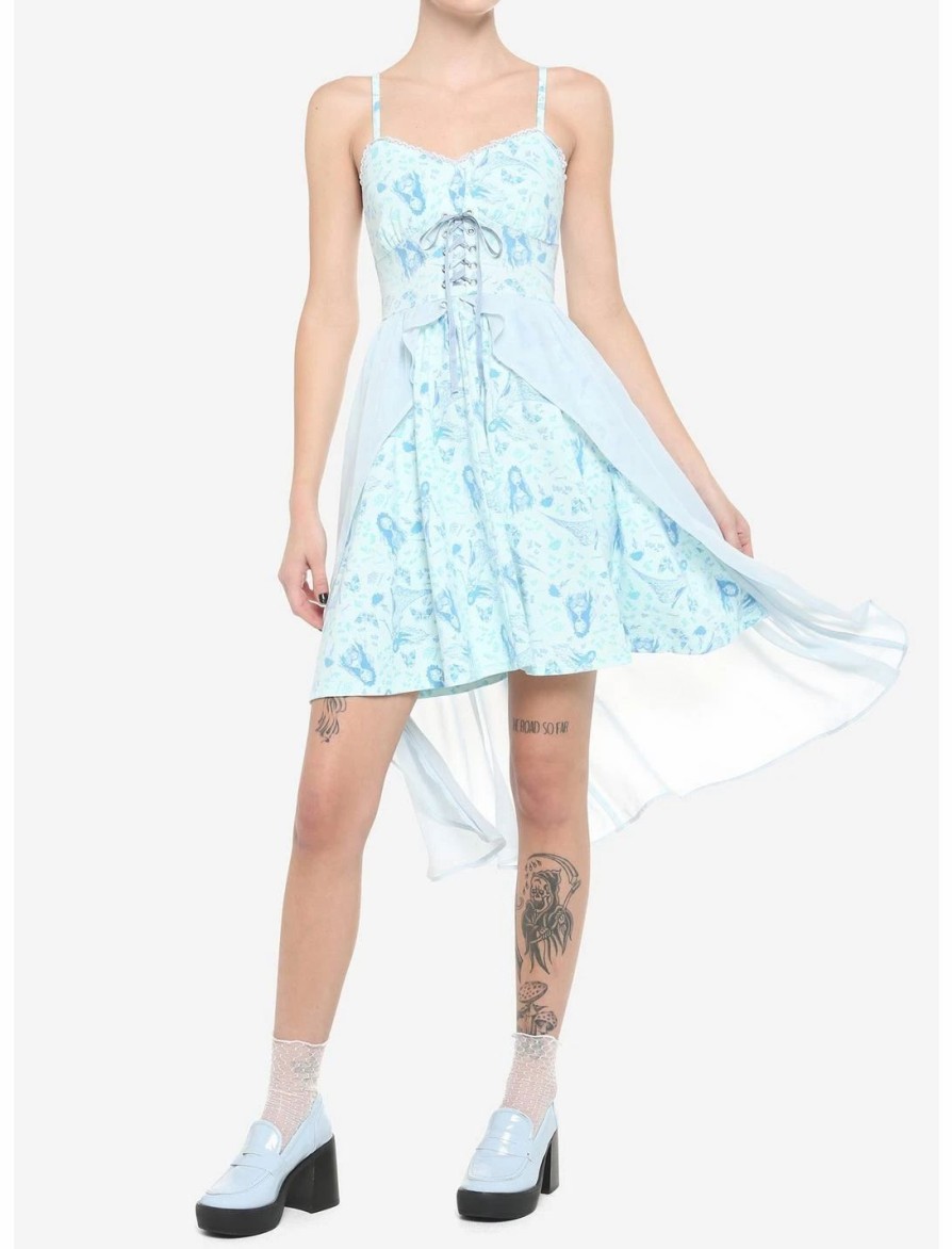 * Dresses | Hunivers Corpse Bride Emily Flowy Lace-Up Cami Dress