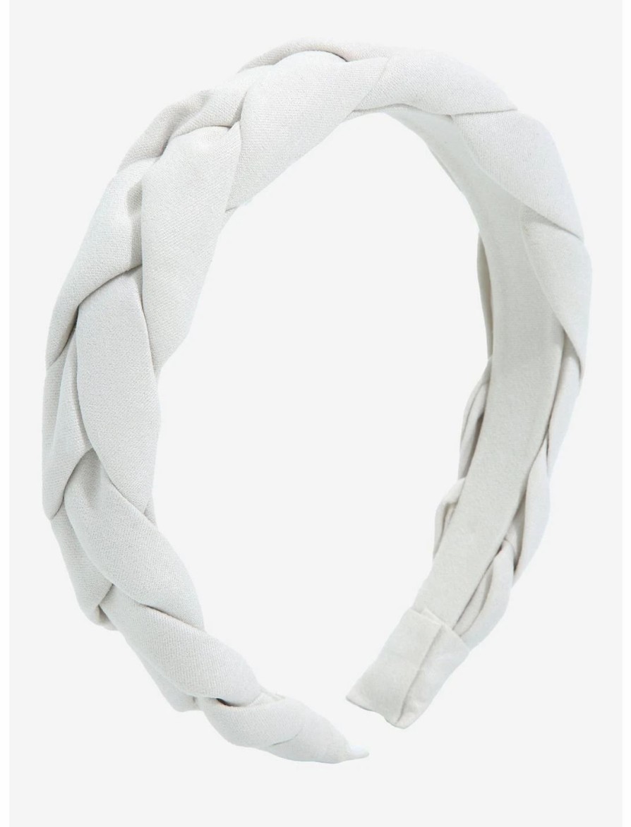 * Jewelry | Null White Braided Headband