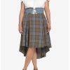 * Dresses | Hunivers Her Universe Outlander Tartan Lace-Up Hi-Low Dress Plus Size