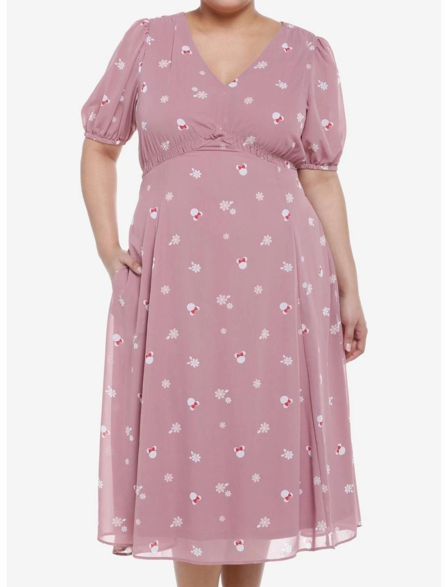 * Dresses | Hunivers Her Universe Disney Minnie Mouse Flower Chiffon Midi Dress Plus Size