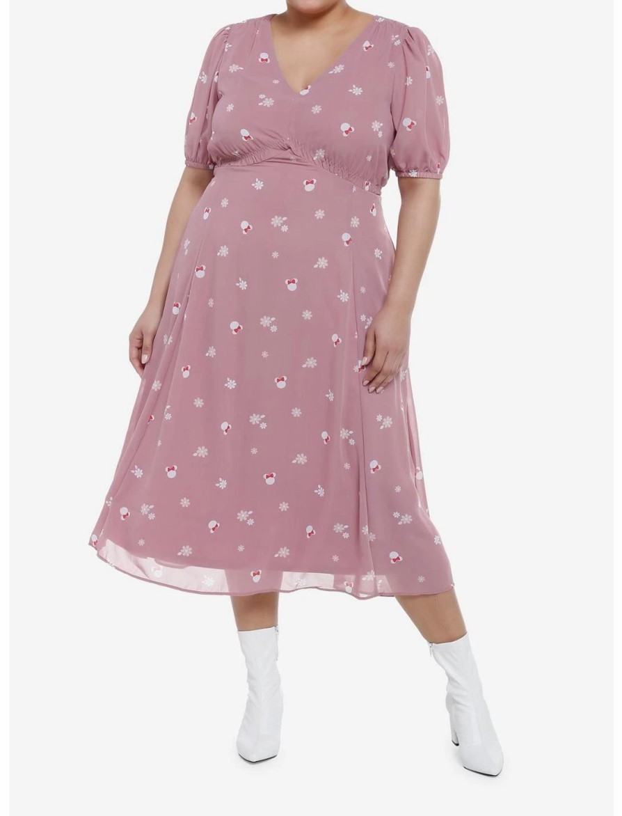 * Dresses | Hunivers Her Universe Disney Minnie Mouse Flower Chiffon Midi Dress Plus Size