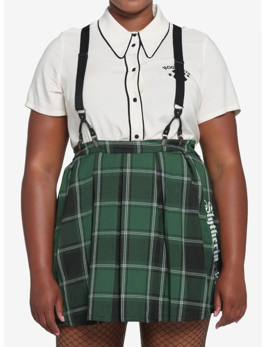 * Bottoms | Hunivers Harry Potter Slytherin Pleated Suspender Skirt Plus Size