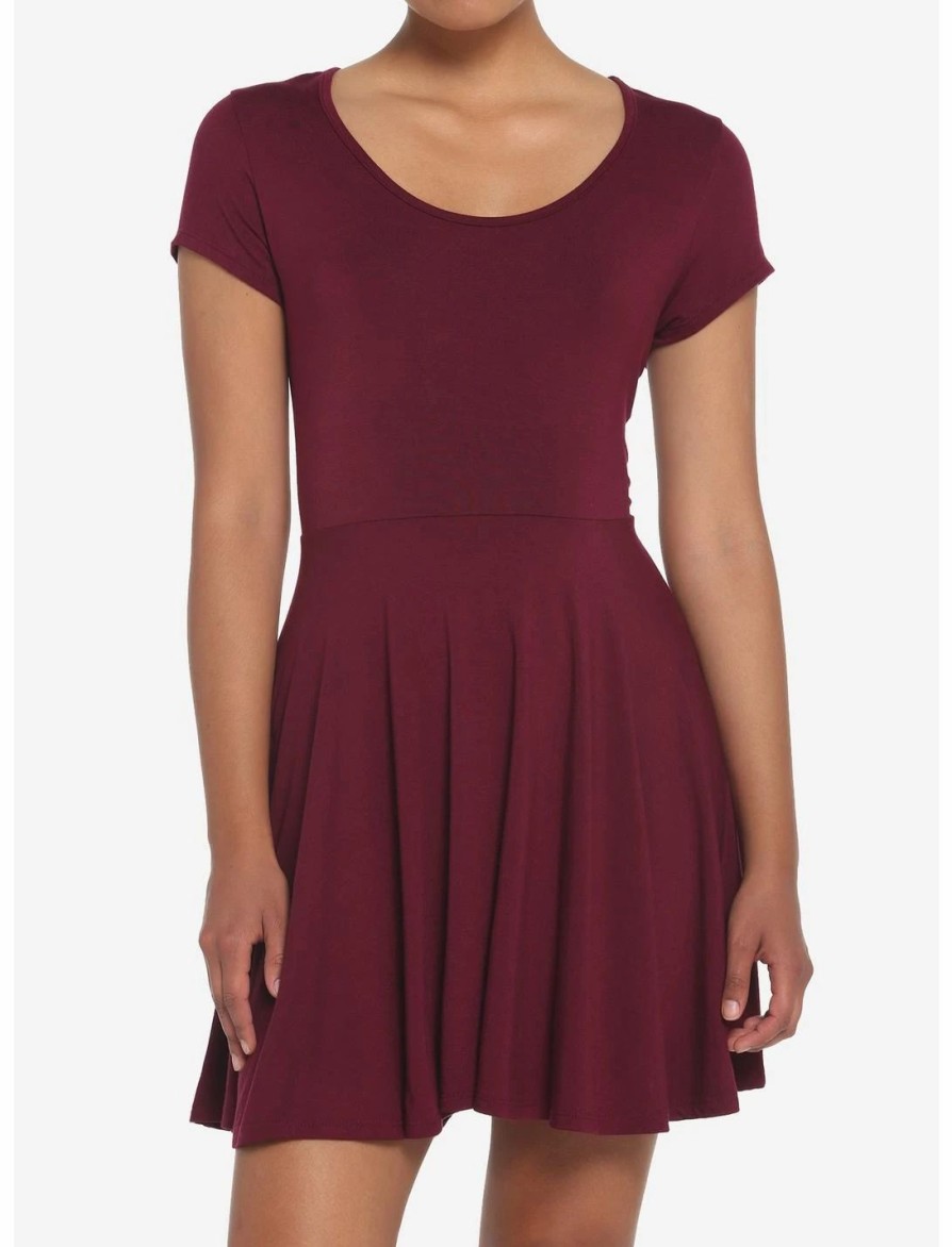 * Dresses | Hunivers Burgundy Skater Dress