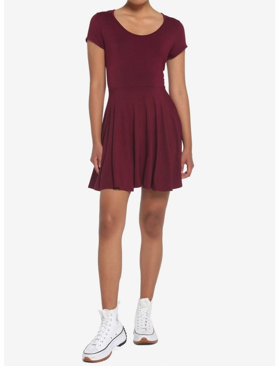 * Dresses | Hunivers Burgundy Skater Dress