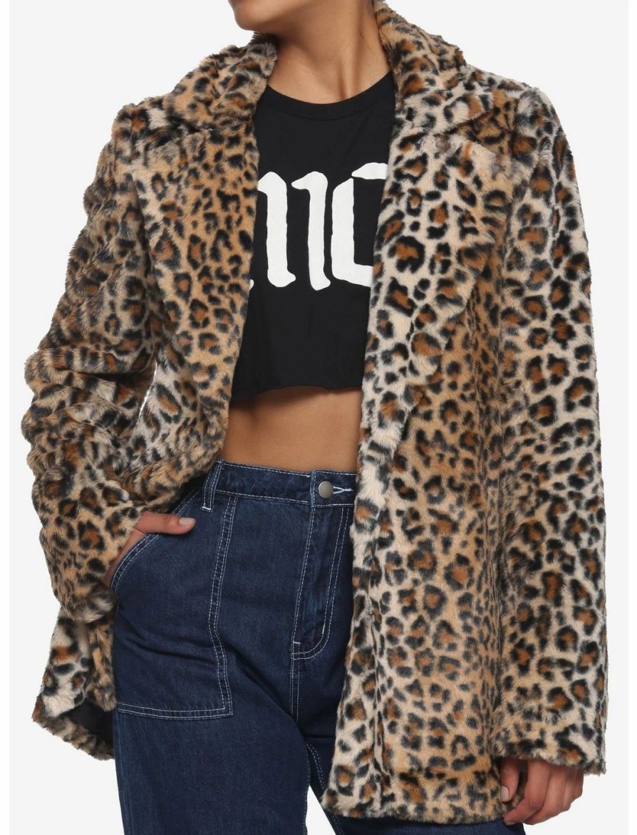 * Outerwear | Null Leopard Faux Fur Coat