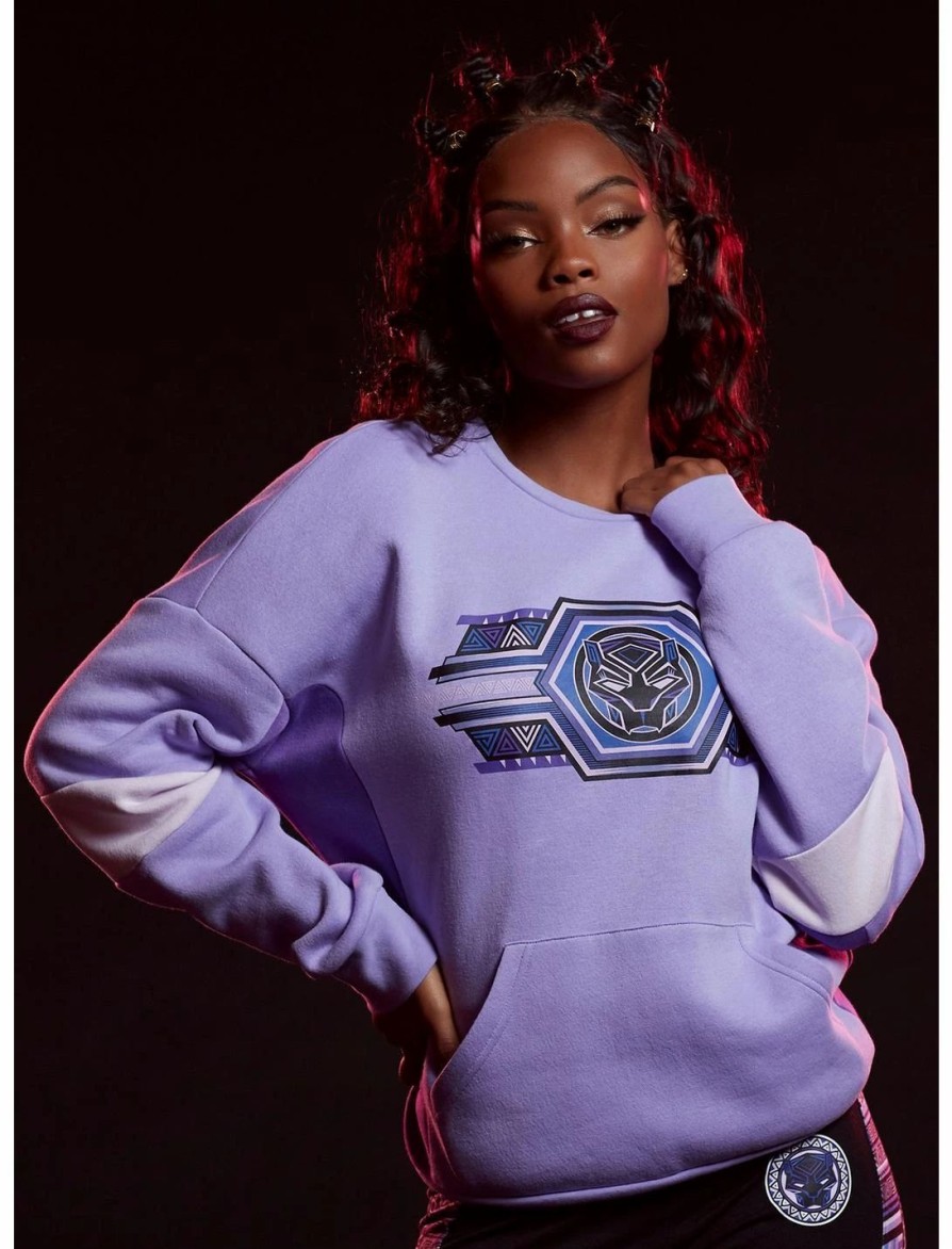 * Hoodies And Sweatshirts | Hunivers Her Universe Marvel Black Panther: Wakanda Forever Color-Block Sweatshirt