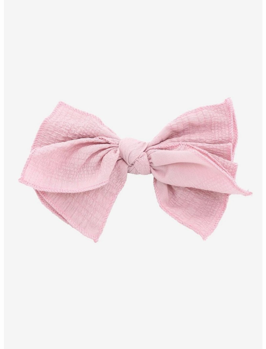 * Jewelry | Null Pink Textured Hair Bow