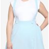 * Bottoms | Hunivers Light Blue Suspender Skirt Plus Size