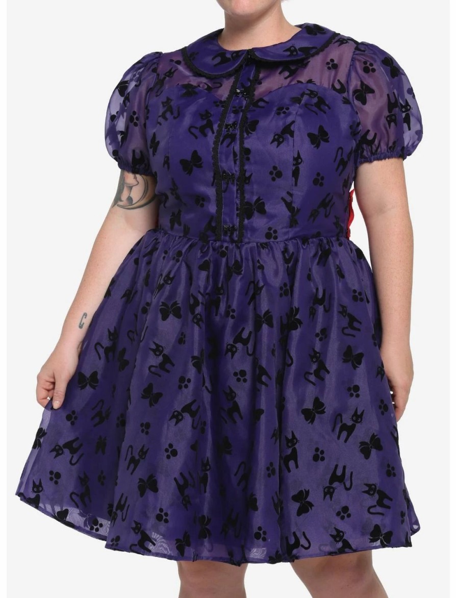 * Dresses | Hunivers Her Universe Studio Ghibli Kiki'S Delivery Service Jiji Puffy Organza Dress Plus Size