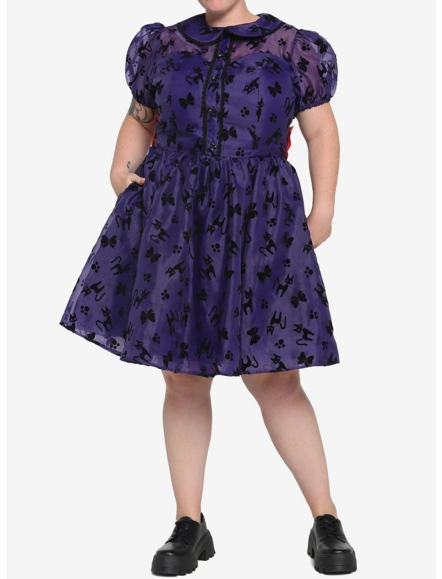 * Dresses | Hunivers Her Universe Studio Ghibli Kiki'S Delivery Service Jiji Puffy Organza Dress Plus Size