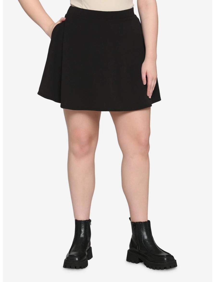 * Bottoms | Hunivers Black Skirt Plus Size