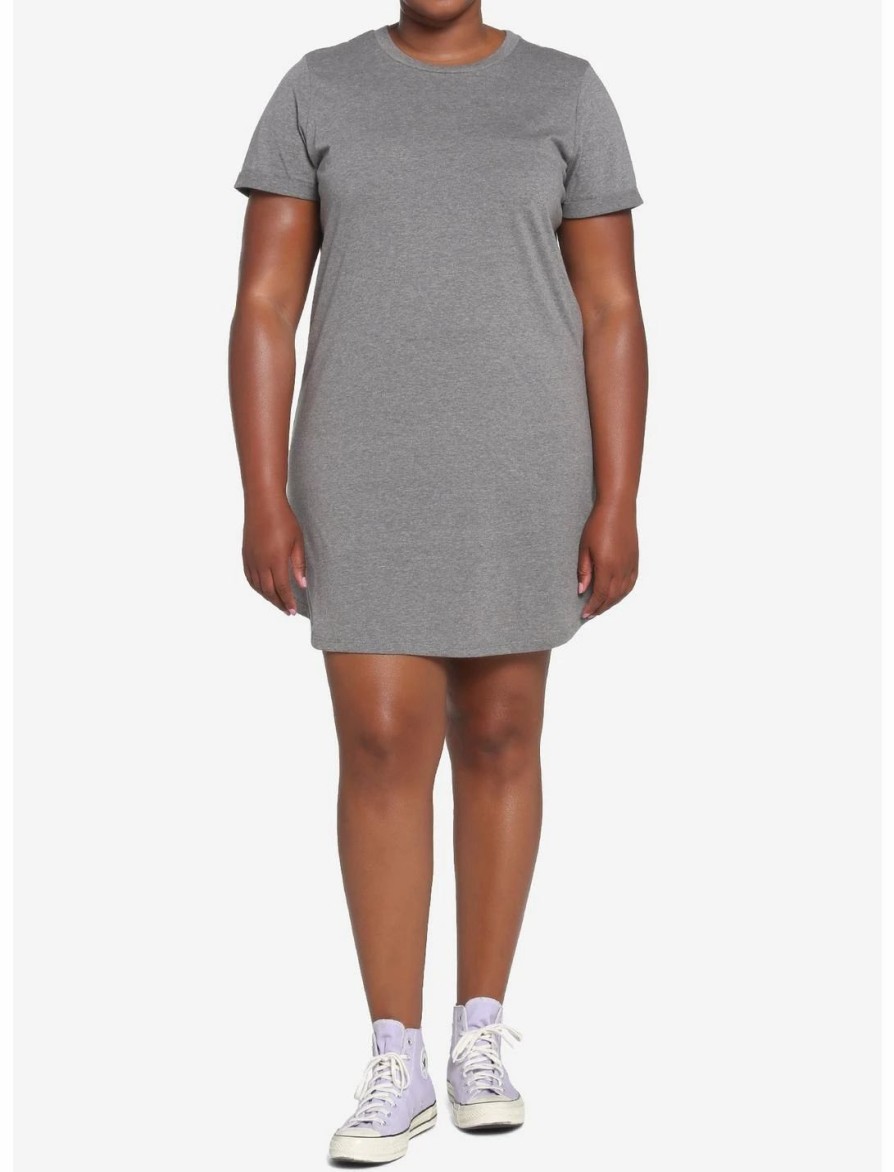 * Dresses | Hunivers Heather Grey T-Shirt Dress Plus Size