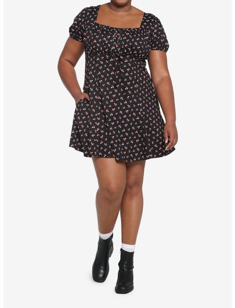 * Dresses | Hunivers Black Mushroom Empire Dress Plus Size