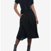 * Dresses | Null Black Puff Sleeve Corset Midi Dress