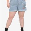 * Bottoms | Hunivers Studio Ghibli My Neighbor Totoro Elastic High-Waisted Denim Shorts Plus Size