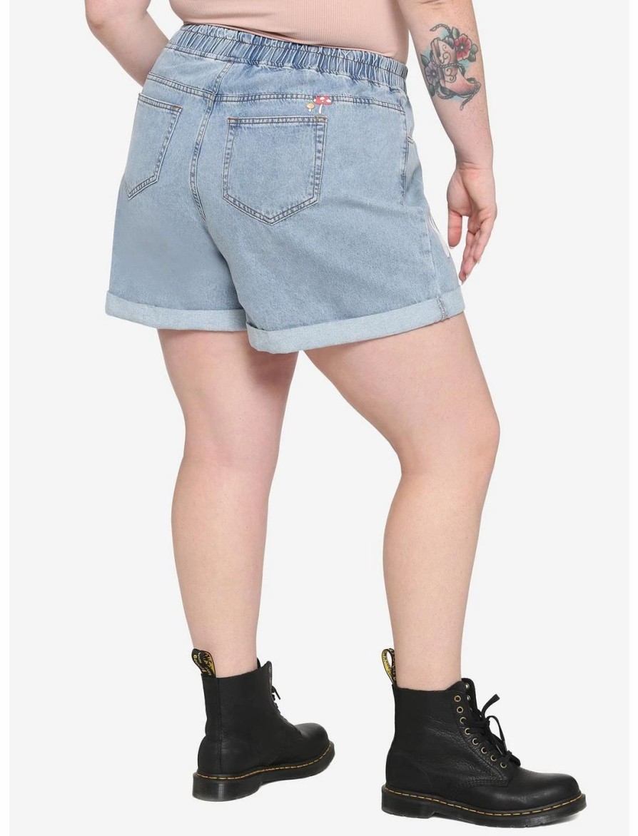 * Bottoms | Hunivers Studio Ghibli My Neighbor Totoro Elastic High-Waisted Denim Shorts Plus Size